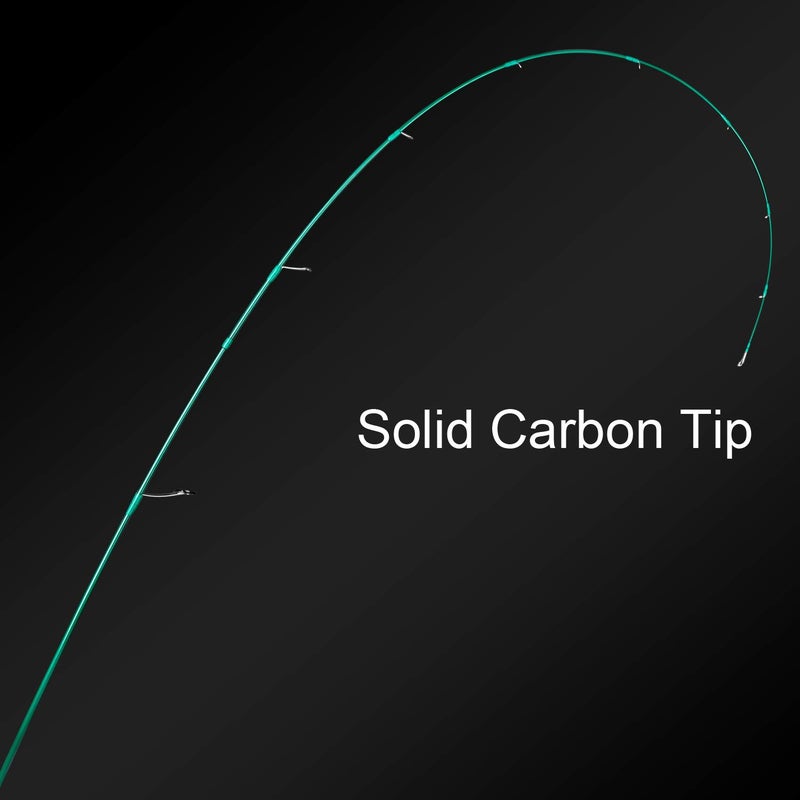 BERRYPRO عصا صيد الأسماك الدوارة خفيفة الوزن BERRYPRO، عصا صيد للسفر مع طرف كربوني صلب، حركة سريعة، 2-8 رطل، 1/32-1/8 أونصة (6'، 6'6'') (6'-خفيفة جداً-قطعتين) - Image 3